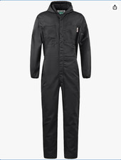 Men's Long Sleeve Zip-Front Coverall Lightweight Work Coveralls Mechanic Overall