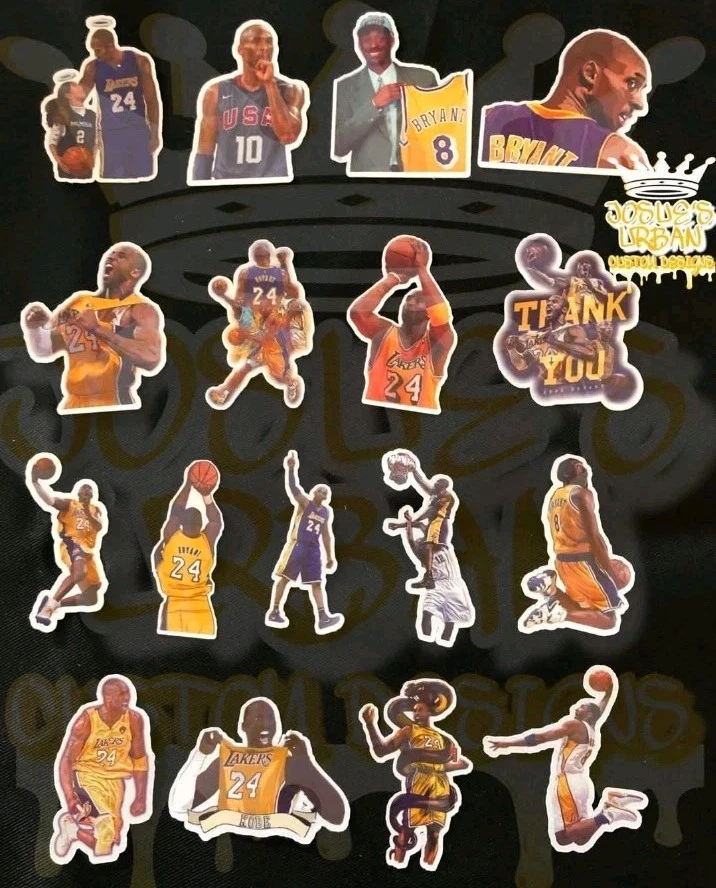 17pcs Kobe Bryant Glossy Stickers - Image 2 of 2