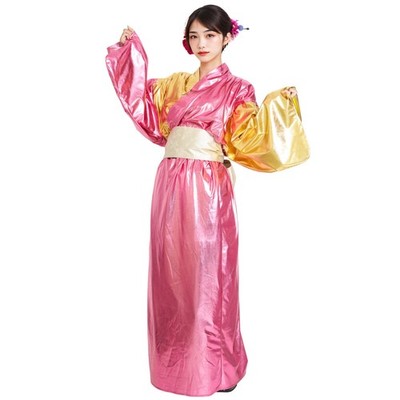 Cosplay Halloween Sparkly Kimono Unisex Pink
