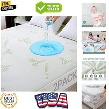 2 Pack Twin XL Mattress Protector, 100 Waterproof Mattress Cover Twin XL Siz...
