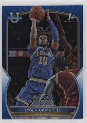 2022-23 Bowman U Chrome Blue Refractor 145/199 Tyger Campbell #9 0m4q