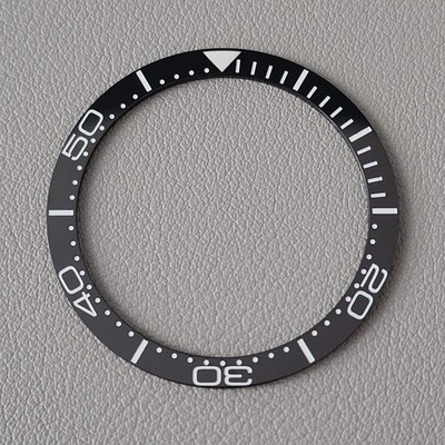 SEIKO Bezel Insert SKX007 / SM Black Ceramic Flat C3
