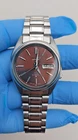 Vintage Seiko DX Automatic Brown Men's Watch 7009 Day/Date 21 Jewels