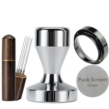 51mm Tamper Espresso Accessories Kit: Espresso Tamper Set, Coffee Tamper Set ...