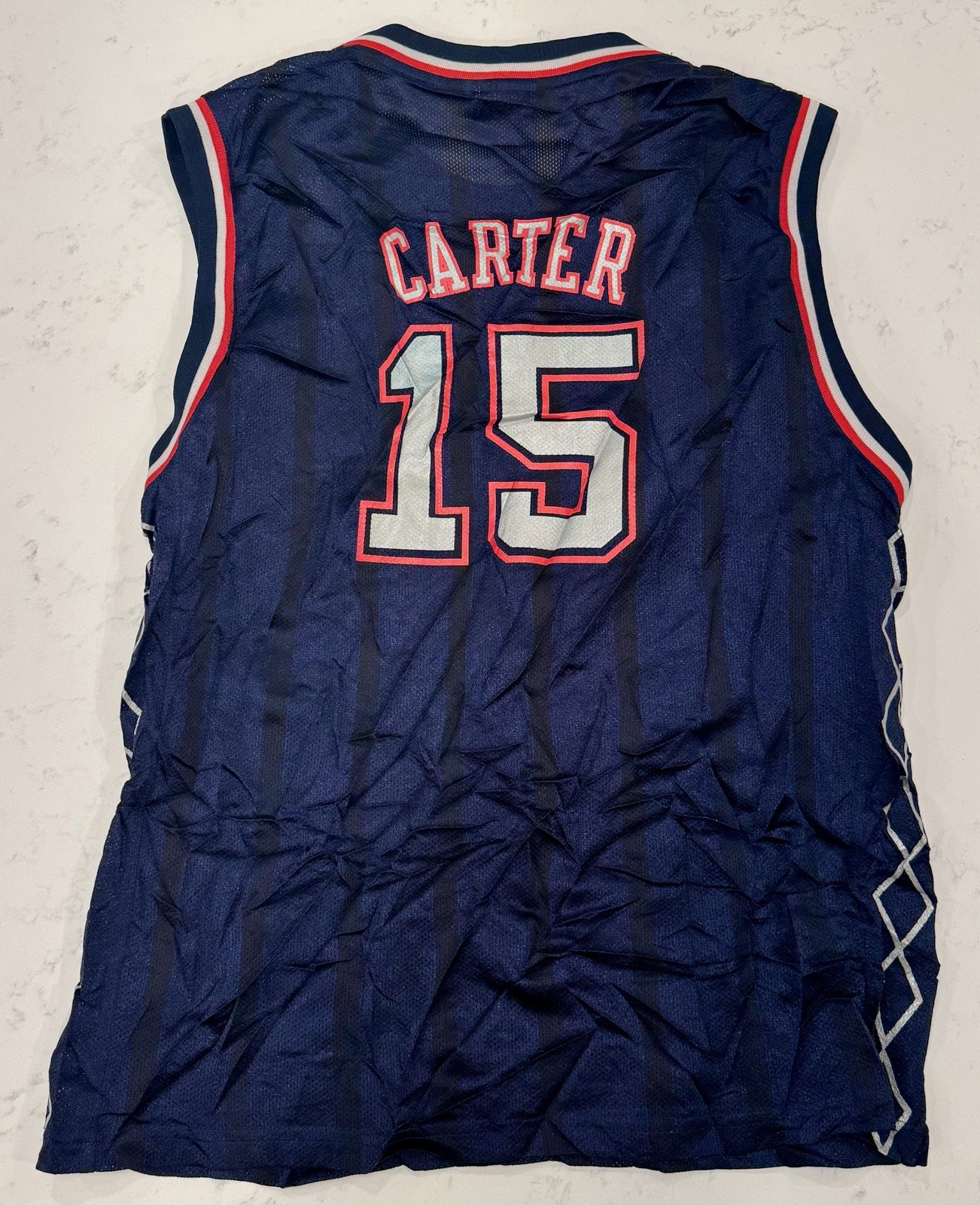VTG Adidas New Jersey NJ Nets #15 Vince Carter Youth XL (18/20) thumbnail 3
