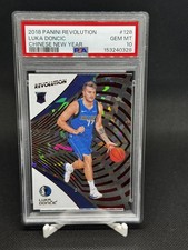 2018-19 Panini Revolution Luka Doncic #128 RC NBA Rookie Chinese New Year PSA 10