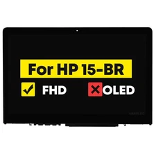 FHD LCD Touch Screen Assembly Board for HP Pavilion x360 15-BR Series Display