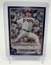 2022 Topps Update Bryce Elder RC Blue Refractor Atlanta Braves #US52