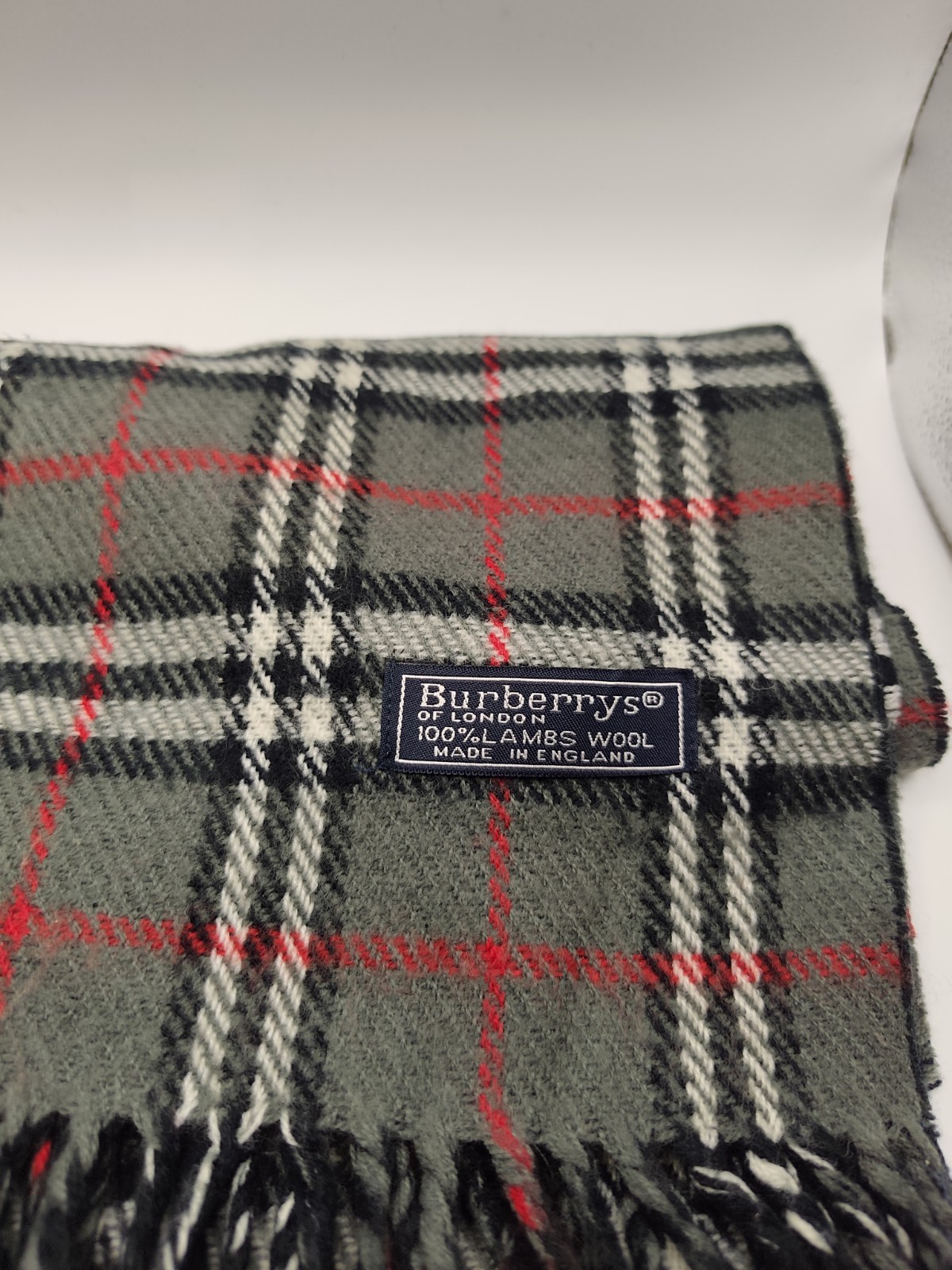 Burberry Y2K Vintage Reversible Scarf Grade C image 2