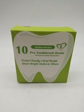 Medium Bristles Replacement Toothbrush Heads White 10 Pack. 281