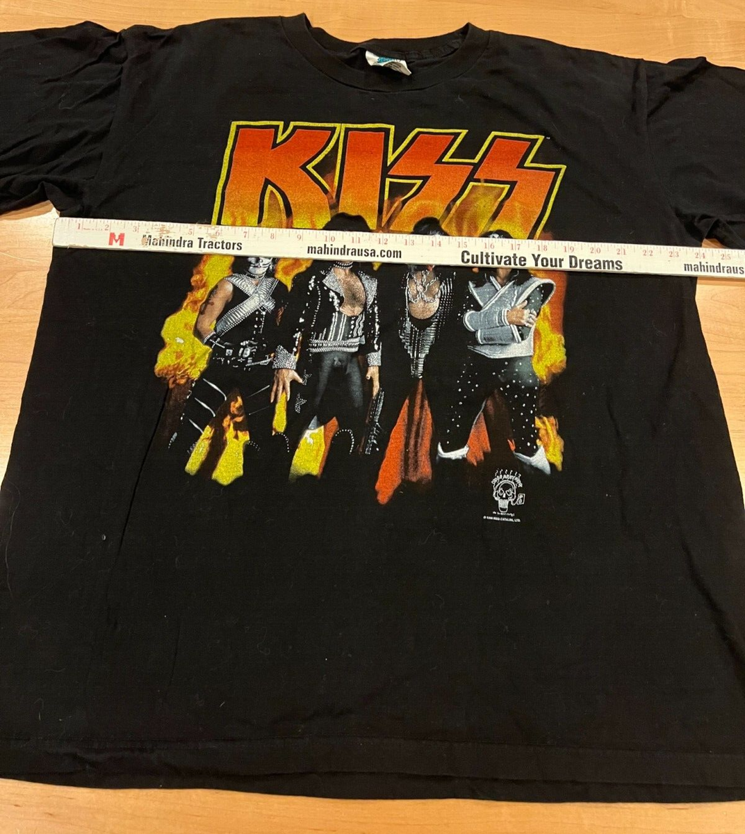 1996 Kiss Tour T-Shirt Tour Champ Tag XL Alive Worldwide 24x28 | eBay