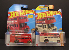 Hot Wheels Trouble Decker Bus 2023 & 2024 Variations Lot of 2