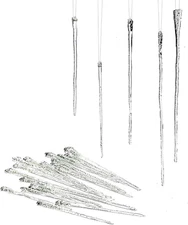 Glass Icicle Ornament (Set of 24), Christmas