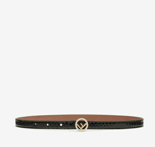 Fendi Tobacco Velvet FF Logo Waist Belt 75/30 | eBay Australia display picture 3