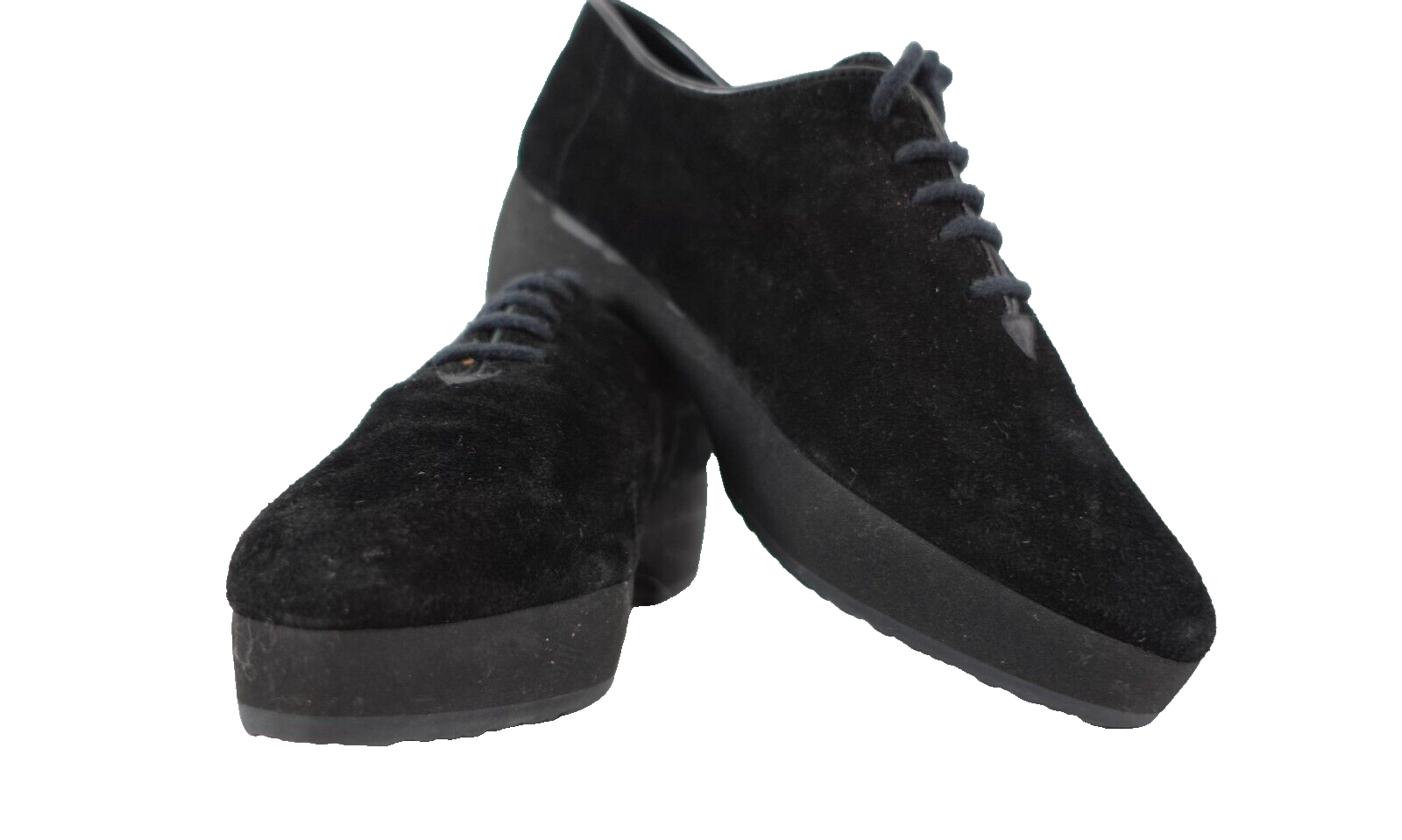 SAINT LAURENT Scarpe stringate YSL donna pelle scamosciata casual taglia 7 5 nere Italia Oxford