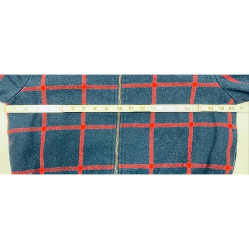 Old Navy Blue Red Checkered Jacket Womens Size Petite Medium - Picture 8 of 9