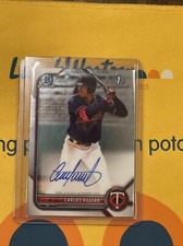 2022 Bowman Chrome Carlos Aguiar Base Auto 1st Prospect CPA-CA Minnesota Twins