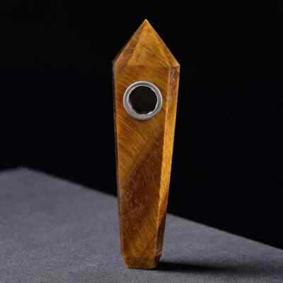 Natural Quartz Smoking Pipe Crystal Point Wand Stone Rock Obelisk Healing 1pc