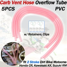 Carburetor Vent Overflow Hose Fuel Line Kit For Honda CR, Kawasaki KX, Suzuki RM