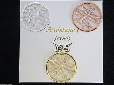 GENUINE CRYSTAL DRAGONFLY COIN/MONEDA FOR MI STERLINA MILANO PENDANT/KEEPER AJMM