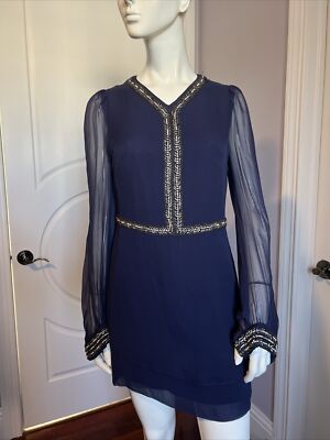 french connection blue beaded dress Buy French Connection Blue Echo Crepe Off Shoulder Dress from Next USA