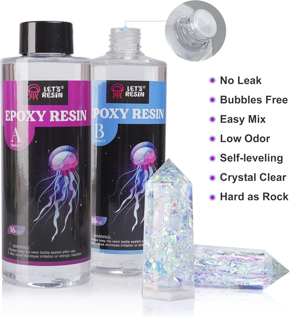 crystal clear bubbles free epoxy resin