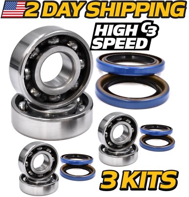 (3 Kits) Spindle Rebuild For John Deere  Z425 Z435 Z445 Z465 Z535M Z540M 717E