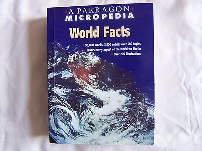 A PARRAGON MICROPEDIA - WORLD FACTS P/B 2000 - 3500 Entries over 500 Topics ETC