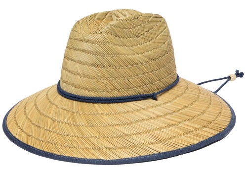 San Diego Hat Company Palm Floppy Sun Straw Hat Leather Boho  display picture 1