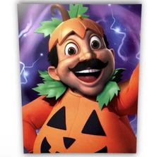 🌟2022 Chuck E Cheese “BOO-TACULAR PASQUALLY PORTRAIT” In Store Promo Sign🌟