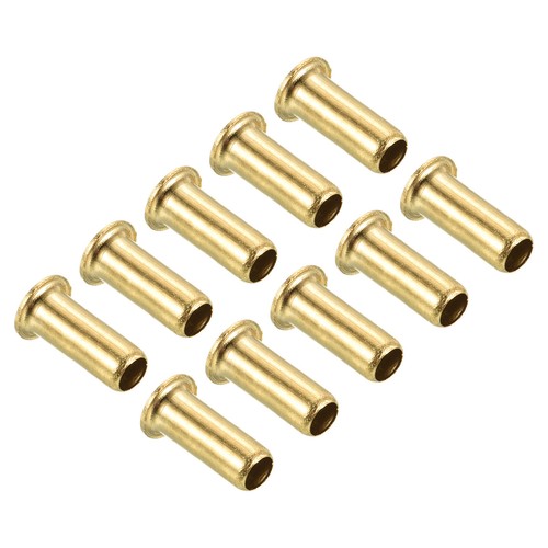 10pcs 4mm Tube Brass Compression Insert Tube Support Compression Sleeve ...