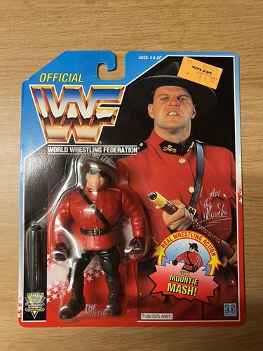 WWF HASBRO THE MOUNTIE SERIES 5 MOC VINTAGE WRESTL...