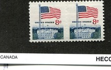 SCOTT 1338 F .08 FLAG BLIND PERFORATIONS STAMP MNH 2312H