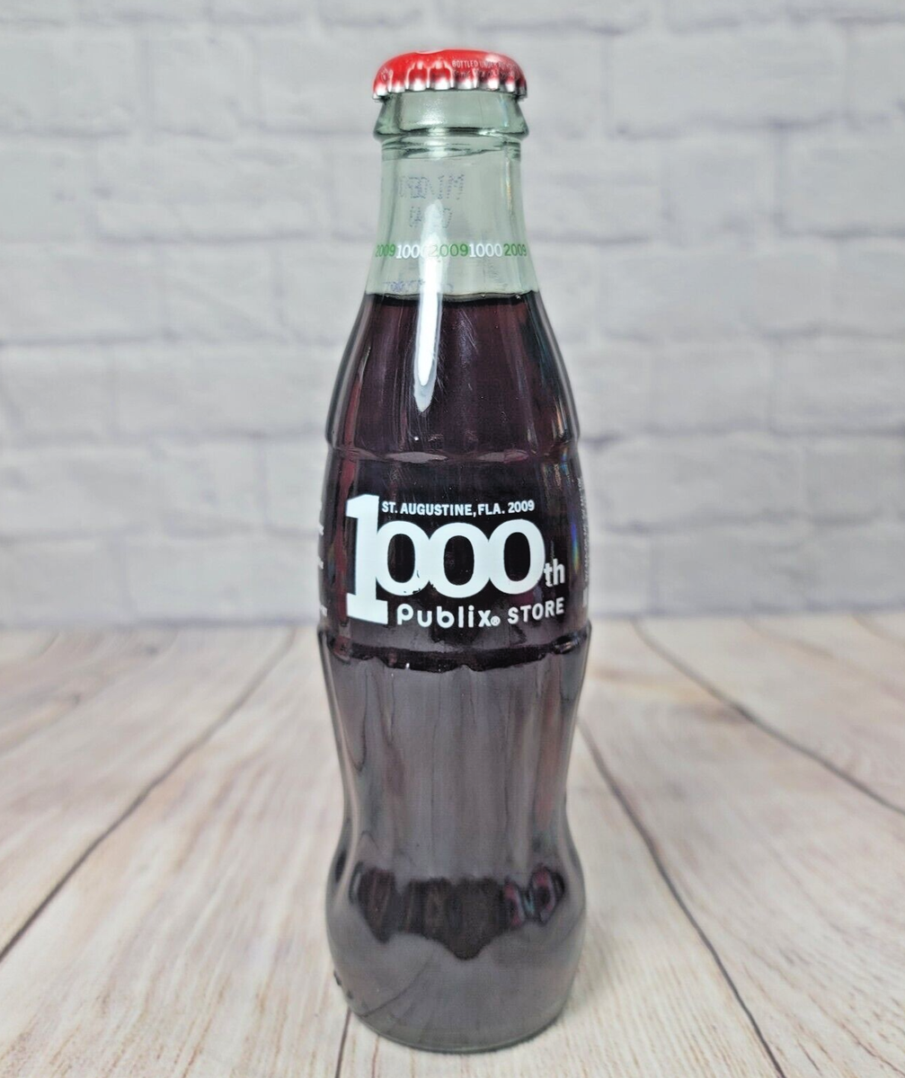2009 St. Augustine FL Publix Coca Cola 1000th Store Coke Bottle