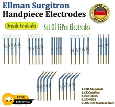 Ellman Surgitron Handpiece Electrodes Disposable and Reusable 35pcs electrodes