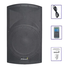 Pro 2-Way Studio Speakers PA Active 4000W Powered Speaker BT USB Karaoke Speaker