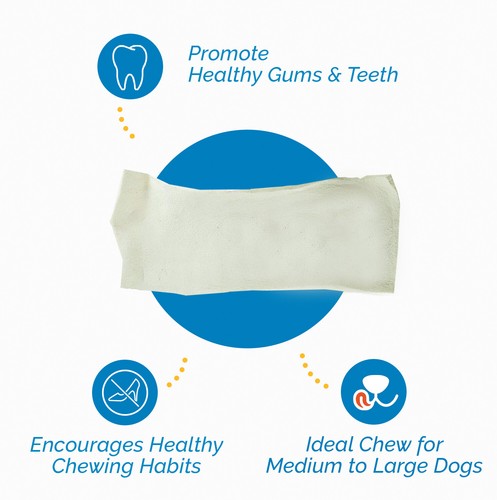 Natural Rawhide Chips for Dogs Mix Thickness Beef Hide Dog Chews by 123 Treats - Picture 2 of 52