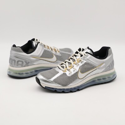 HJ7901-095 Nike Air Max 2013 Silver Metallic Pewter Metallic Gold