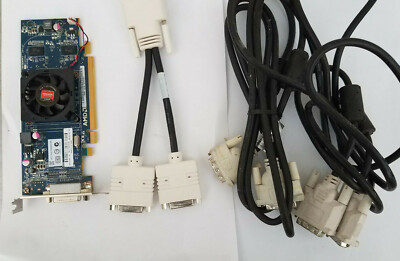 AMD Radeon HD 6350 ATI-102-C09003(B) Video Card & DMS-59 to Dual DVI Adapter