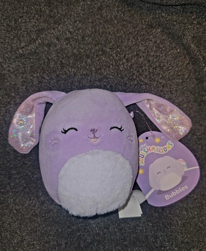 Squishmallows 5-Inch Bubbles The Bunny - Soft Plush Toy For All Ages, Perfect Travel Size