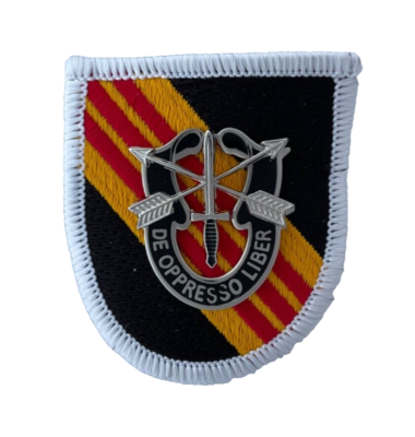 Army 5th SPECIAL FORCES Enamel Crest and Flash Beret Badge