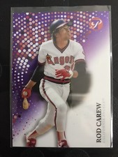 Rod Carew 2022 Topps Pristine Purple Refractor Parallel 68/99 California Angels