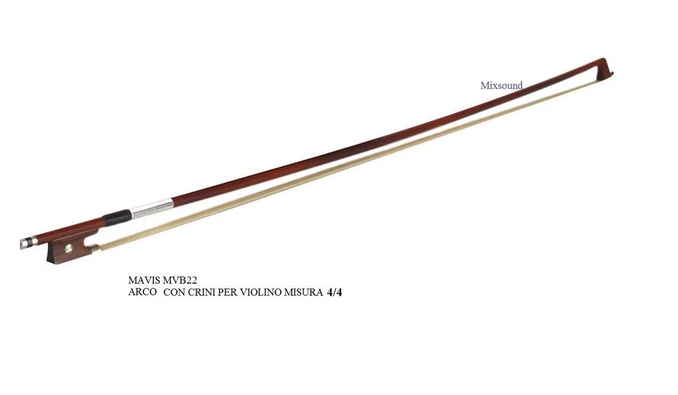 MAVIS MVB22 ARCO ARCHETTO 4/4 CON CRINI DA STUDIO PER VIOLINO MISURA 4/4 nuovo