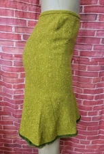 JON By Teri Jon Green Granite Size 6 Women's Skirt Wool Blend NEW #CB6
