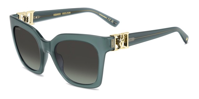 Lunettes de Soleil Dsquared2 D2 0207/S Teal 52/22/135 Femme