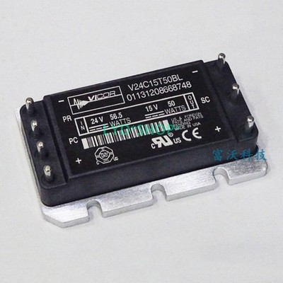 1pc V24C15T50BL Isolated DC-DC converter power module 24V to 15V-50W &ex