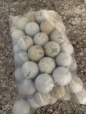 50 Practice Golf Balls-Assorted, Playable Range, Mixed Brands (Lot Of 50)  L3