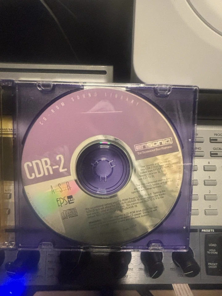 Ensoniq ASR 10 / EPS 16 " CD-ROM Sound Library ( CDR-1 and CDR-2) Double Disks - Image 4 of 4