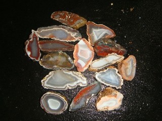 15 MOROCCAN AGATE FACE POLISHED SPECIMENS 1 POUND