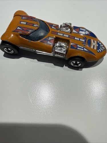 Vintage 1968 Hot Wheels Twin Mill Orange Blackwall Hong Kong